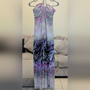 Elegant Multicolor Maxi Dress